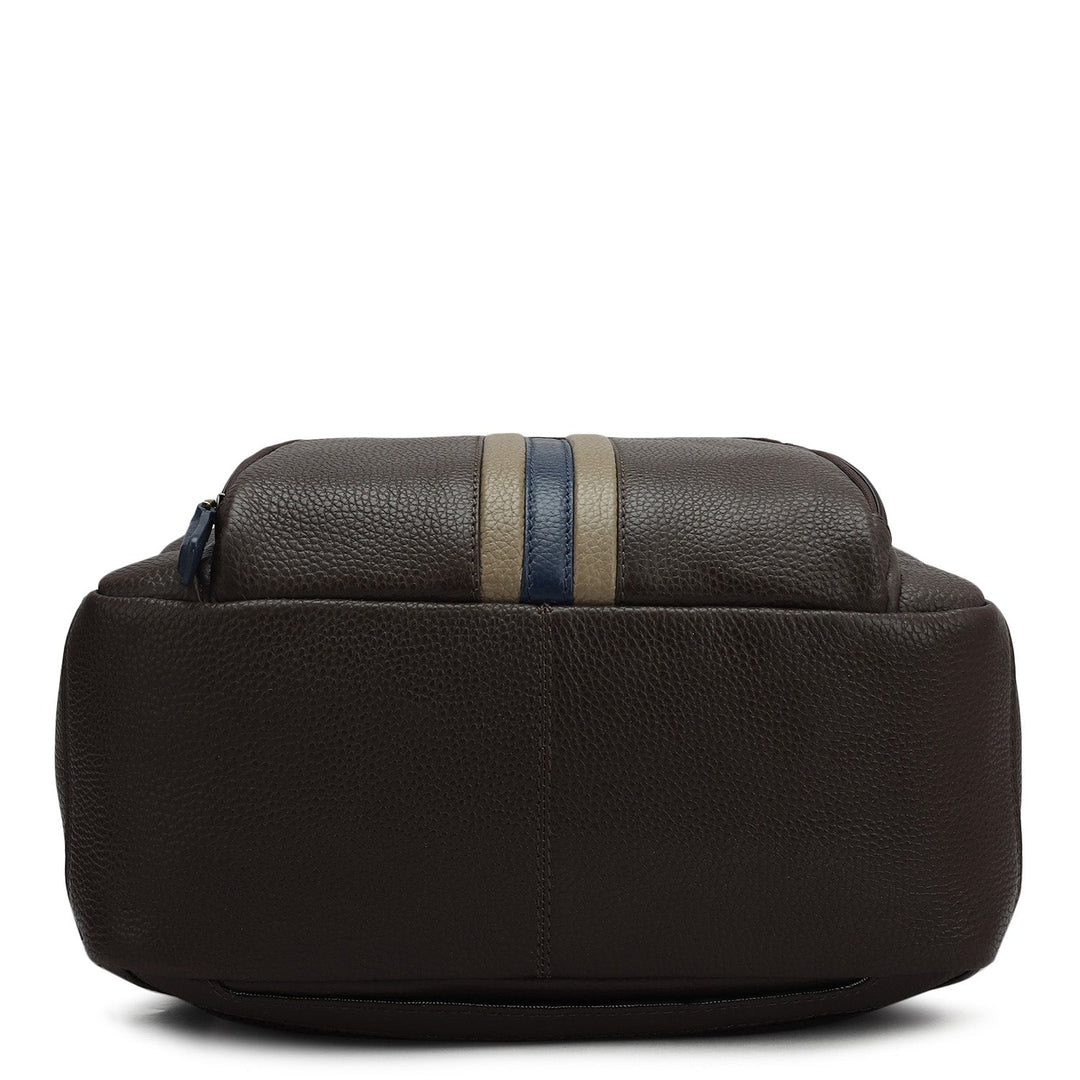 Wax Leather Backpack - Chocolate