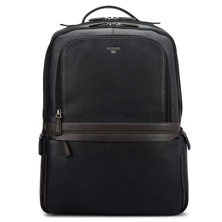 Wax Leather Backpack - Black