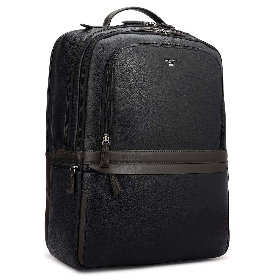 Wax Leather Backpack - Black
