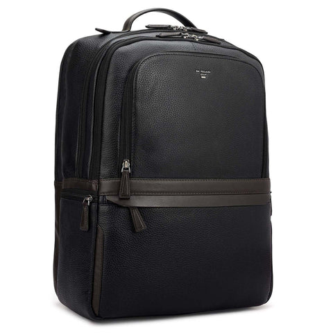 Wax Leather Backpack - Black