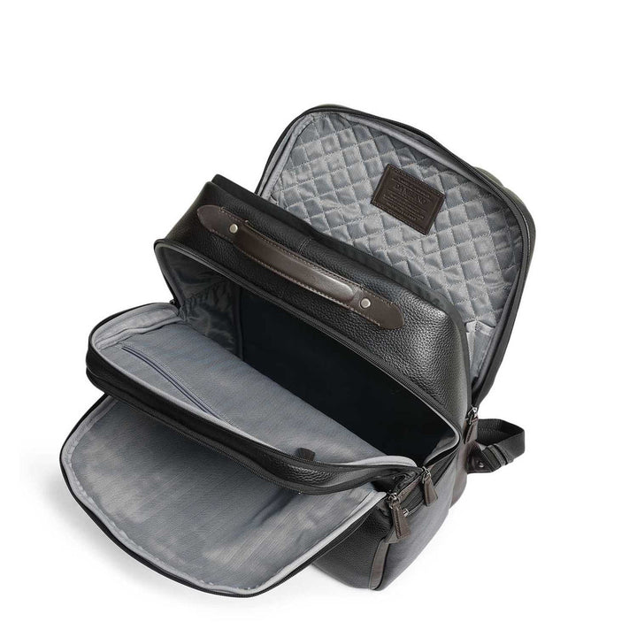 Wax Leather Backpack - Black