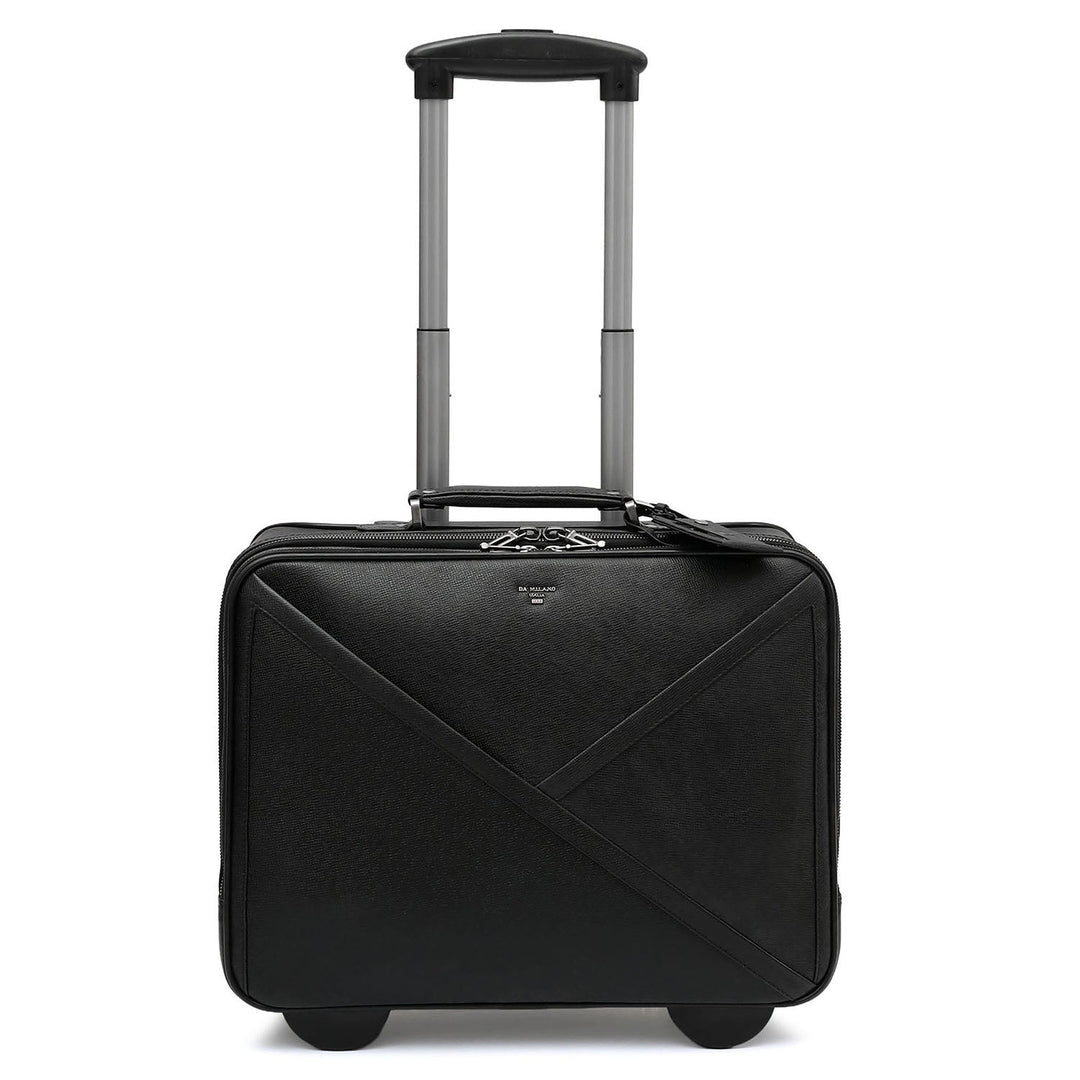 Franzy Leather Cabin Trolley – Black