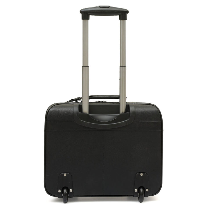 Franzy Leather Cabin Trolley – Black