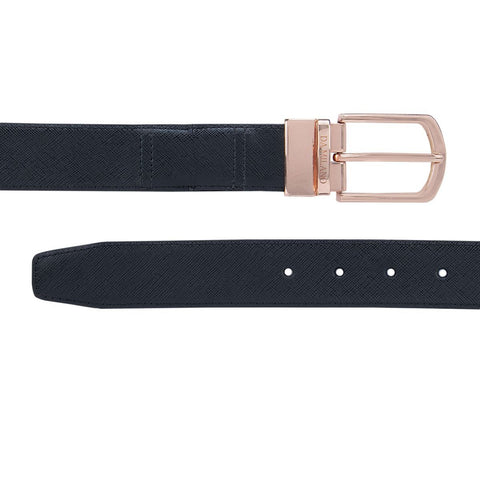 Black & Brown Flexible Men'S Belt- Reversible