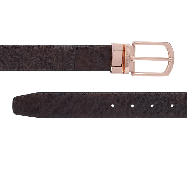 Black & Brown Flexible Men'S Belt- Reversible