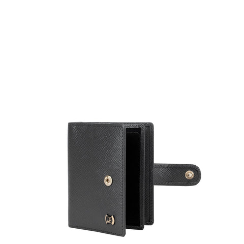 Franzy Leather Card Case - Charcoal Grey