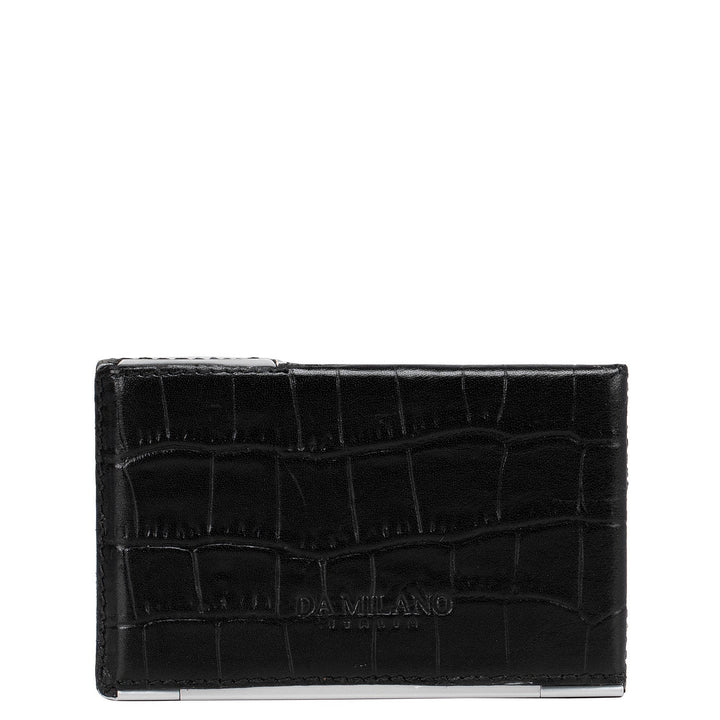 Black Croco Card Case