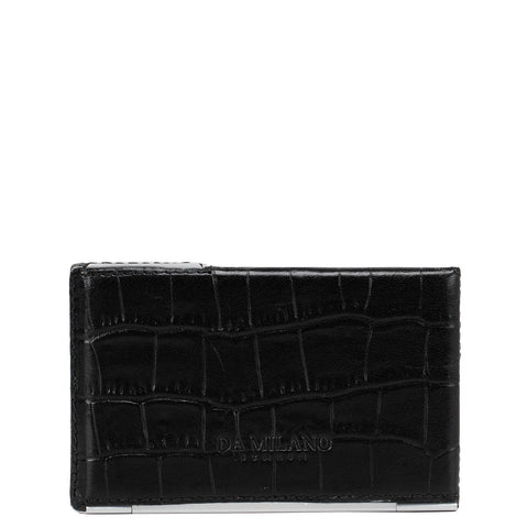 Black Croco Card Case