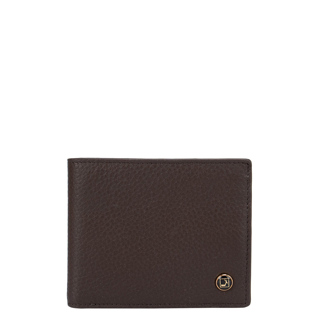 Brown Wax Bifold Wallet