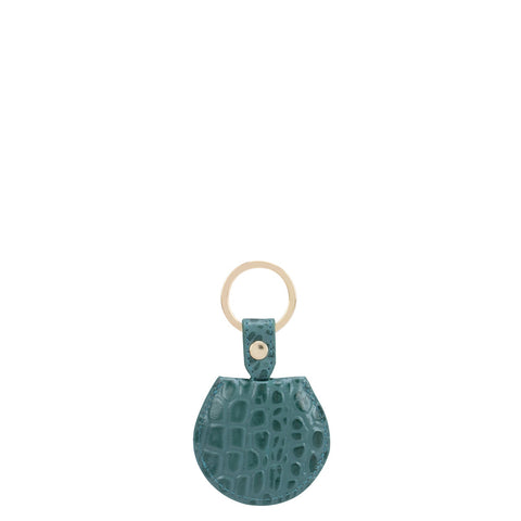 Green Croco Textured Keychain