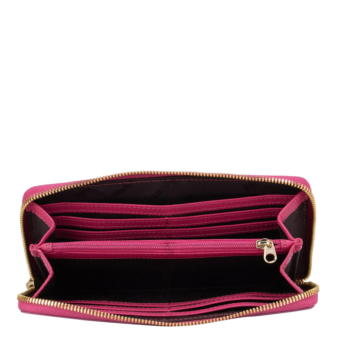 Pink Croco Effect Ladies Wallet