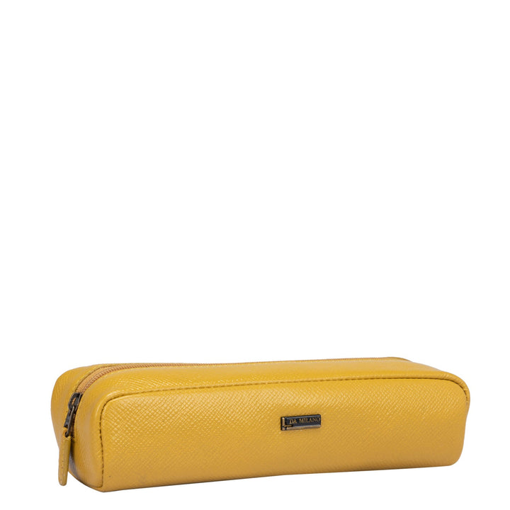 Franzy Leather Multi Pouch - Mustard
