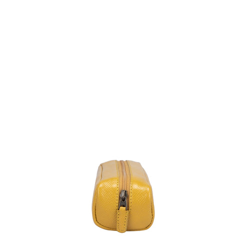 Franzy Leather Multi Pouch - Mustard