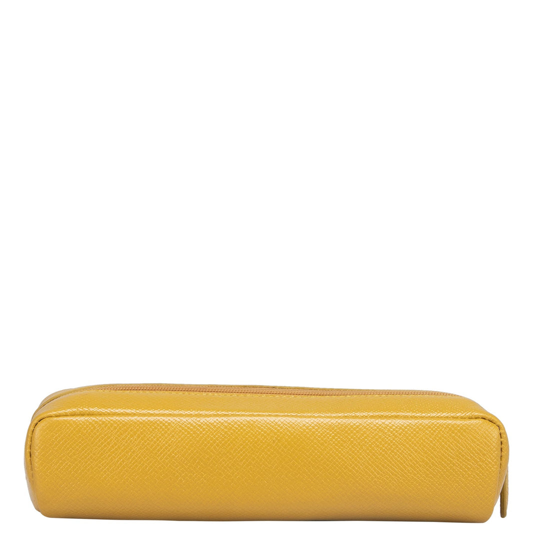 Franzy Leather Multi Pouch - Mustard