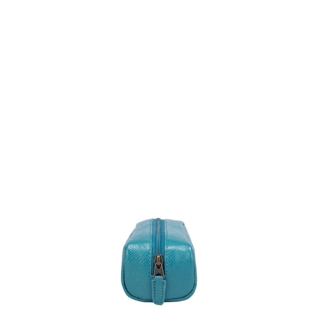 Franzy Leather Multi Pouch - Teal