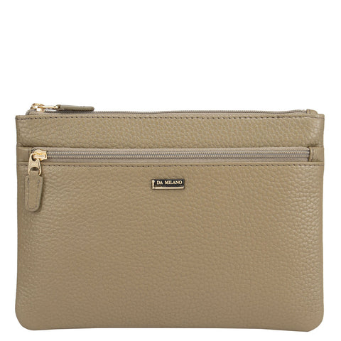 Wax Leather Multi Pouch - Olive