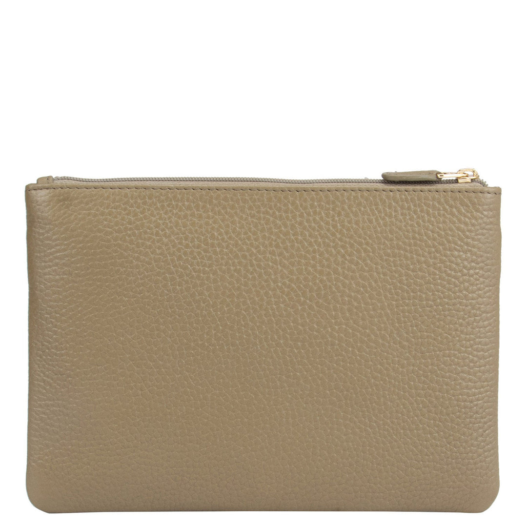 Wax Leather Multi Pouch - Olive