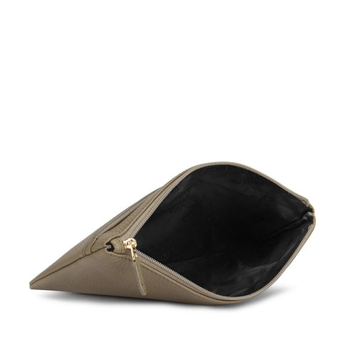 Wax Leather Multi Pouch - Olive