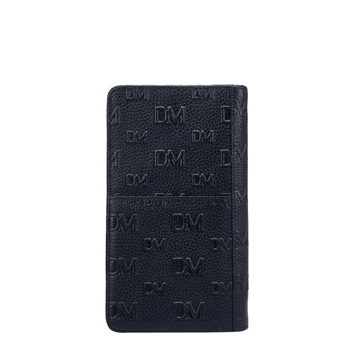 Monogram Wax Leather Passport Case - Black