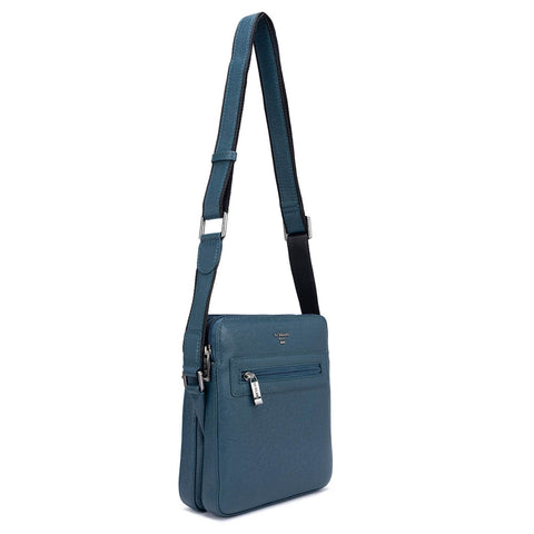 Franzy Leather Men Sling - Ocean