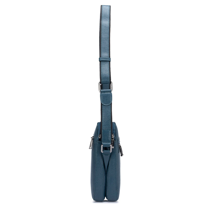 Franzy Leather Men Sling - Ocean