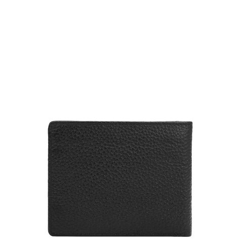 Black Bifold Leather Mens Wallet