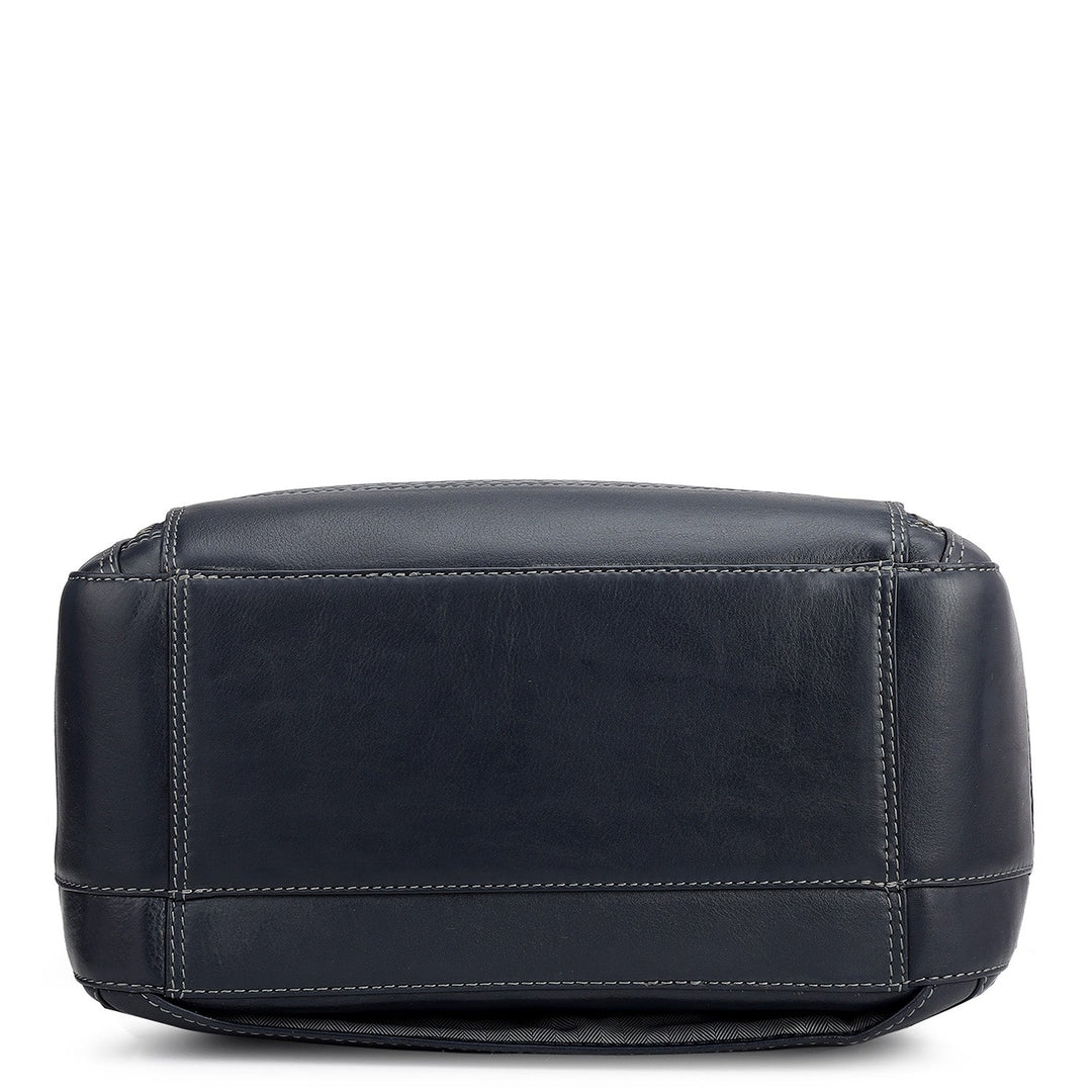Bub Leather Backpack - Blue
