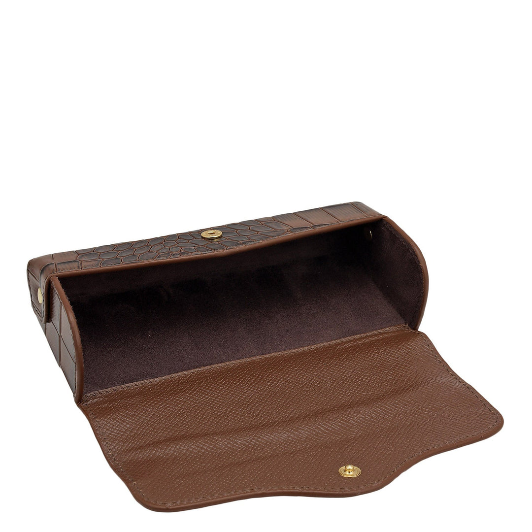 Croco Leather Spectacle Case - Date