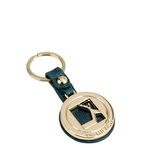 Croco Leather Key Chain - Ocean