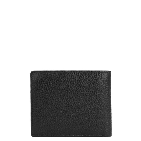 Black Bifold Leather Mens Wallet