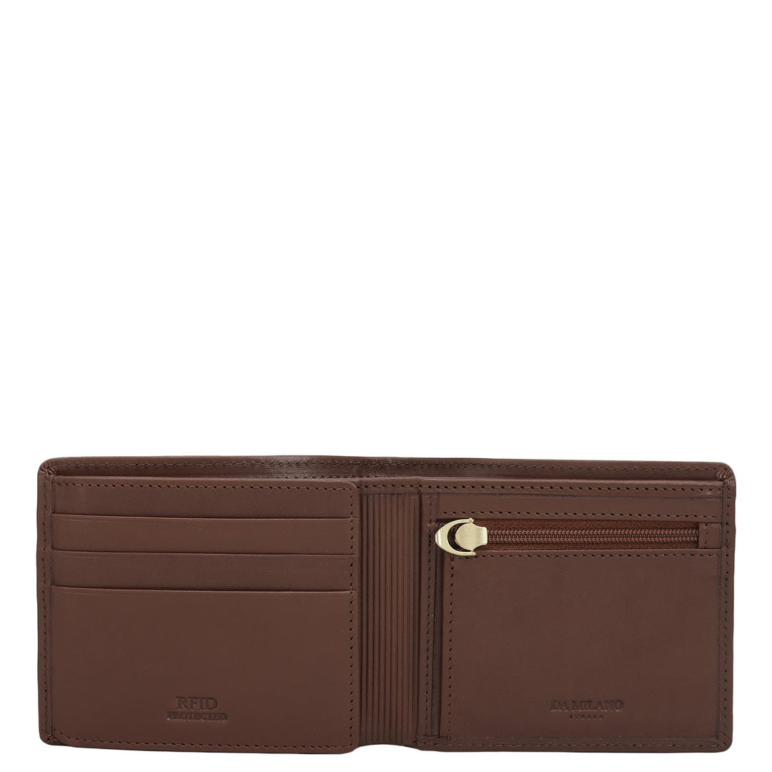 Brown Bifold Leather Mens Wallet