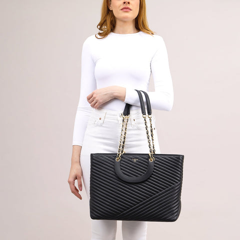 Chevron Shopper Bag (L)