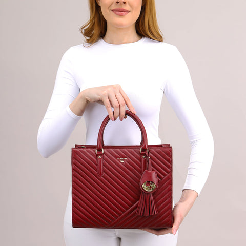 Chevron Book Tote (M)