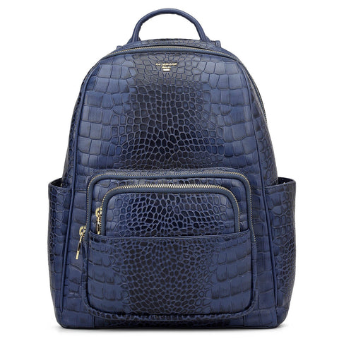 Croco Leather Backpack - Stardust