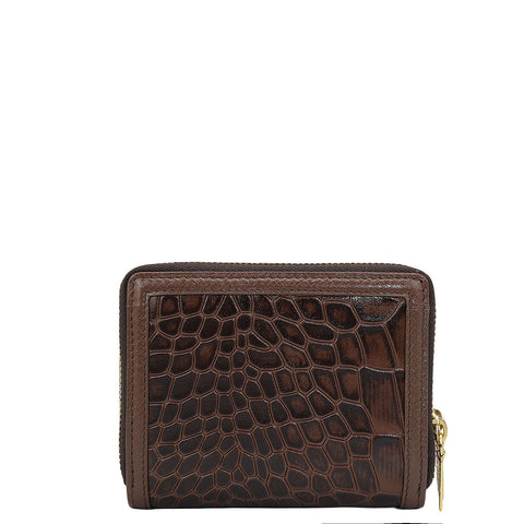 Croco Leather Ladies Wallet - Date