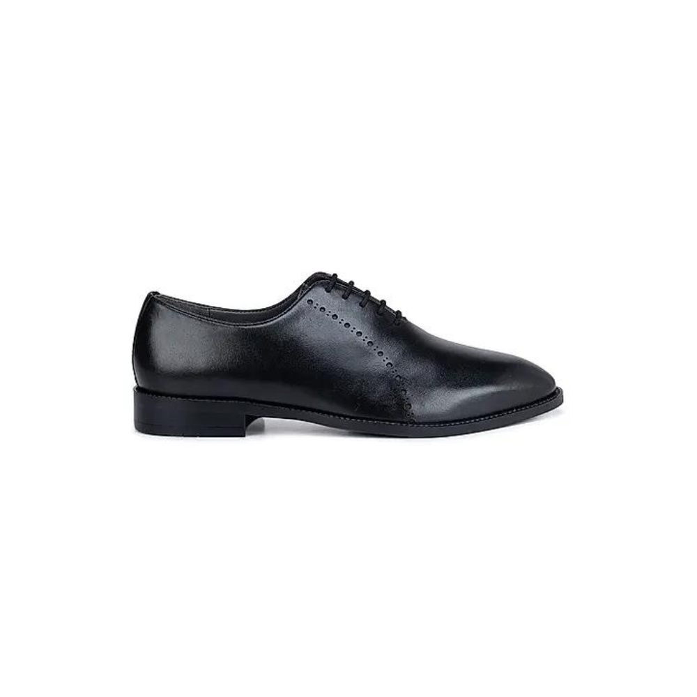 Black Leather Brogue Lace Ups