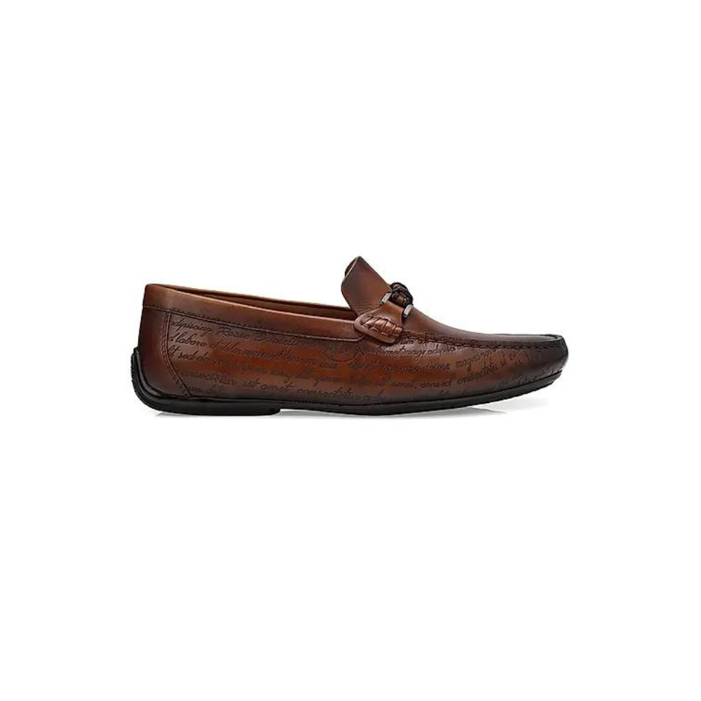 Tan Signato Leather Moccasins