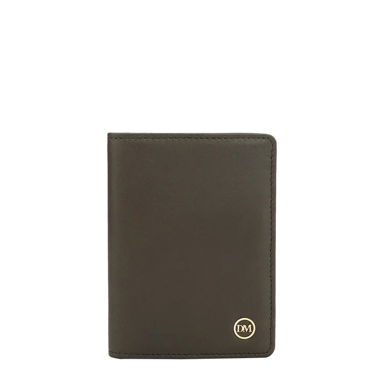 Calf Leather Card Case - Olive