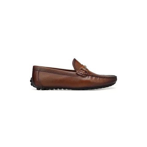 Tan Moccasins With Metal Buckle