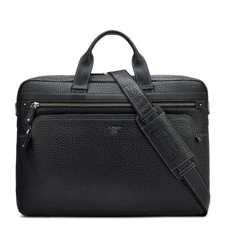 Bub Leather Laptop Bag - Black