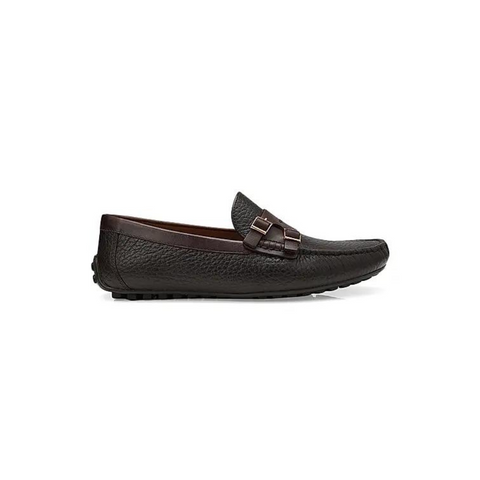 Coffee Monk Strap Style Moccasins