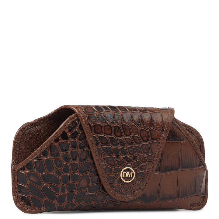 Croco Leather Spectacle Case - Date