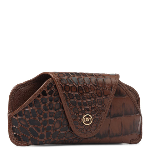 Croco Leather Spectacle Case - Date