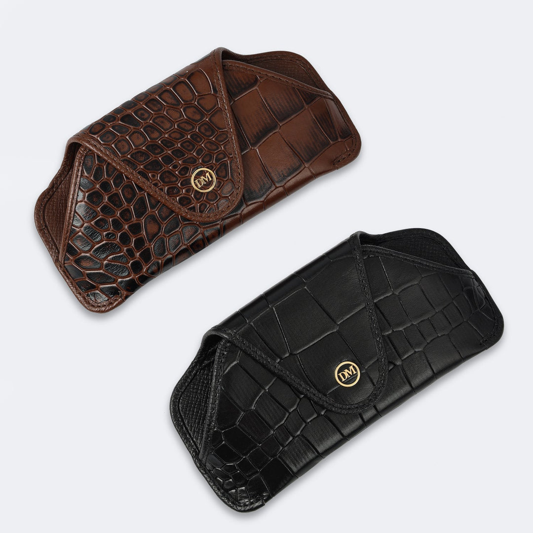 Croco Leather Spectacle Case - Date