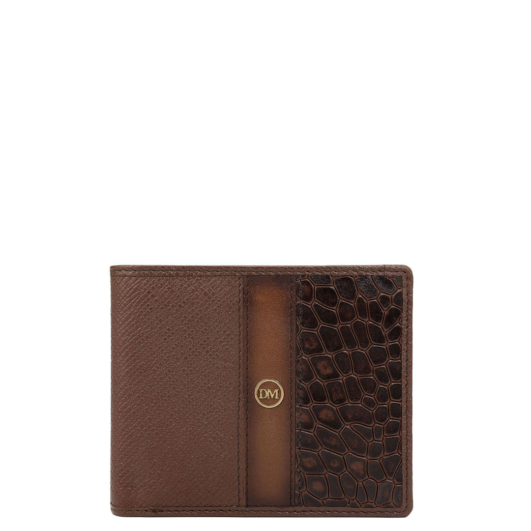 Date Bifold Leather Mens Wallet