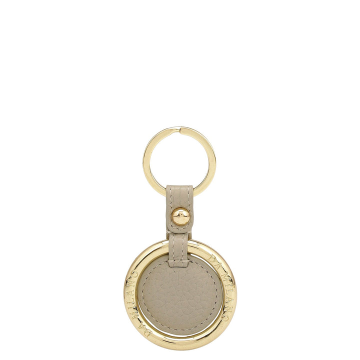 Wax Leather Key Chain - Khaki