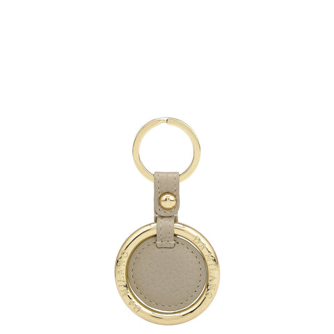 Wax Leather Key Chain - Khaki