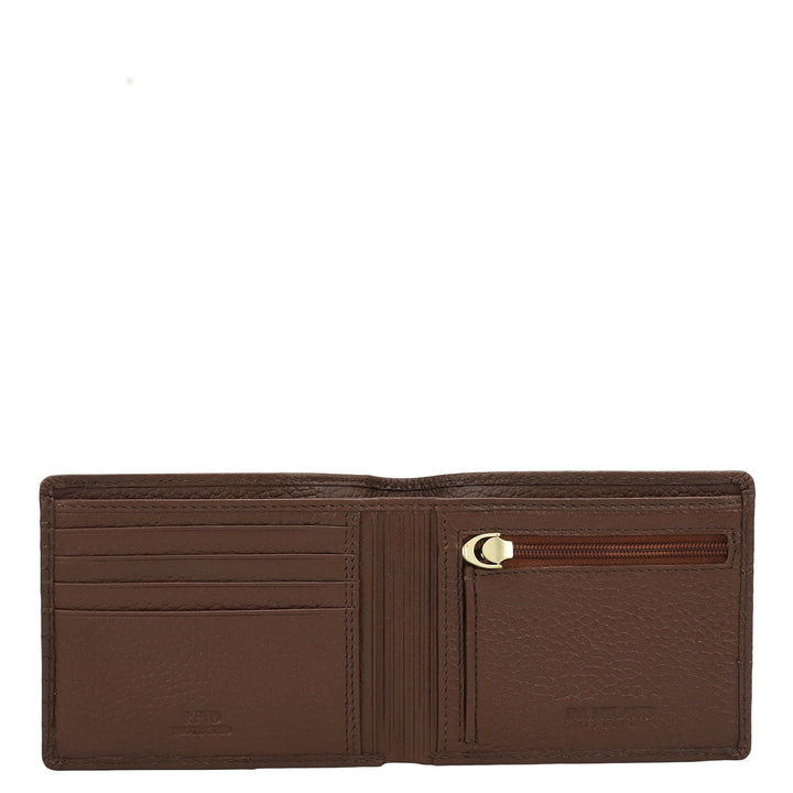 Espresso Bifold Leather Mens Wallet