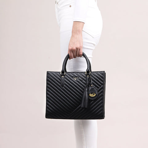 Chevron Book Tote (M)
