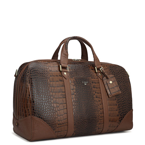 Croco Leather Luggage - Date